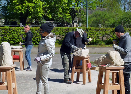 Steinart-Skulpturen Uwe Thiem Kurs 1 Der Künstler Uwe Thiem